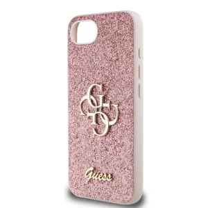 GUESS Glitter Flakes Metal Logo Case for iPhone 16e/17e, GUHCPSE4HG4SGP 4