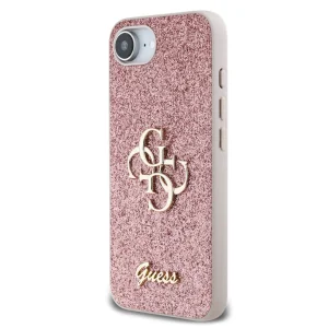 Калъф GUESS Glitter Flakes Metal Logo за iPhone 16e/17e, GUHCPSE4HG4SGP
