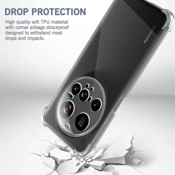 Силиконов калъф Anti Shock за Xiaomi Redmi 15 Ultra, 1.5mm, Прозрачен 4