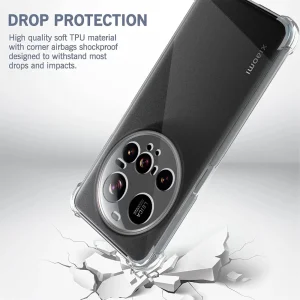 Силиконов калъф Anti Shock за Xiaomi Redmi 15 Ultra, 1.5mm, Прозрачен 4