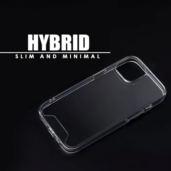 Удароустойчив калъф Hybrid Crystal за iPhone 15 Pro Max, Прозрачен 2