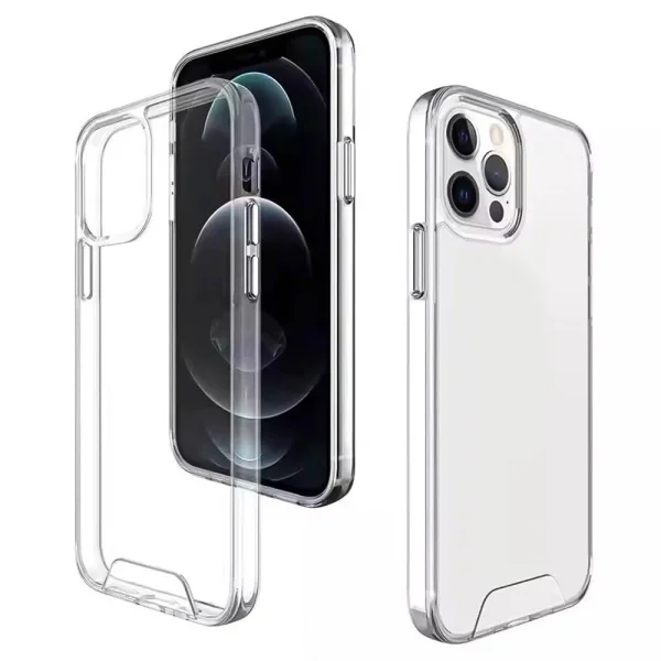 Удароустойчив калъф Hybrid Crystal за iPhone 15 Pro Max, Прозрачен 1