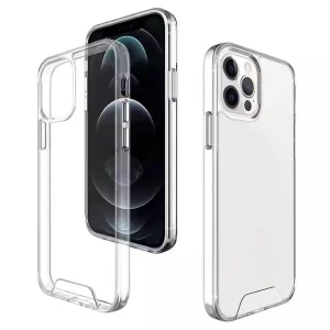 Удароустойчив калъф Hybrid Crystal за iPhone 15 Pro Max, Прозрачен