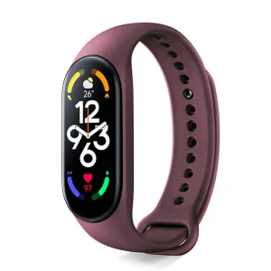 Силиконова каишка за Xiaomi Mi Band 7, Лилав