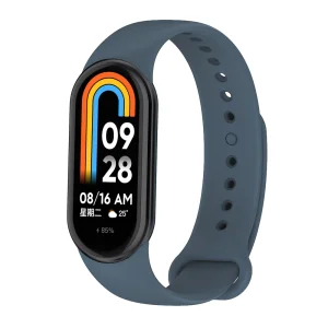 Силиконова каишка за Xiaomi Mi Band 8, Син