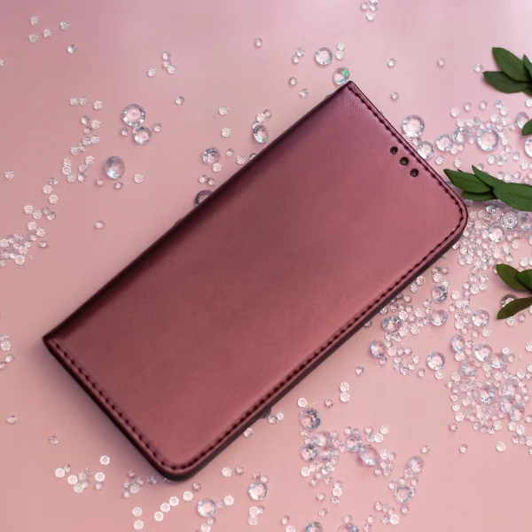 Калъф тефтер Magnetic Book за Samsung Galaxy A05s, Бургунди 4