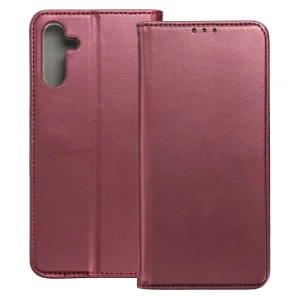 Калъф тефтер Magnetic Book за Samsung Galaxy A05s, Бургунди