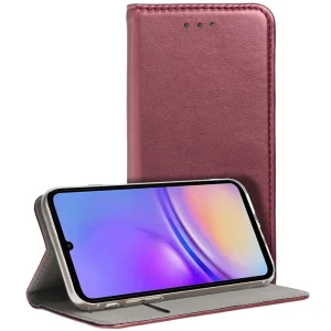 Калъф тефтер Magnetic Book за Samsung Galaxy A05s, Бургунди 3