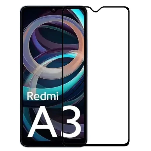 Стъклен Протектор OG Full Glue 5D за Xiaomi Redmi A3, Черен 2