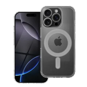 Удароустойчив калъф Mag Cover MagSF за iPhone 16 Pro, Прозрачен
