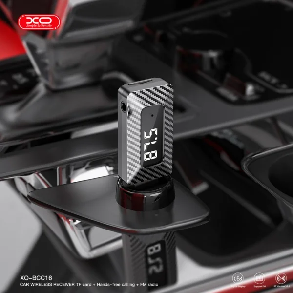 Трансмитер FM XO BCC16 USB Bluetooth MP3, Черен 3