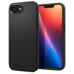 Удароустойчив Калъф Spigen Liquid Air за iPhone 16e/17e, Черен