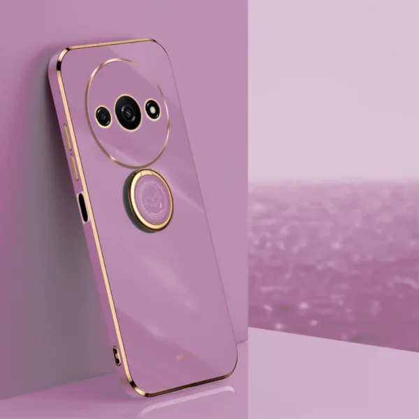 Xinli Kickstand Silicone Case for Xiaomi Redmi A3, Purple 2