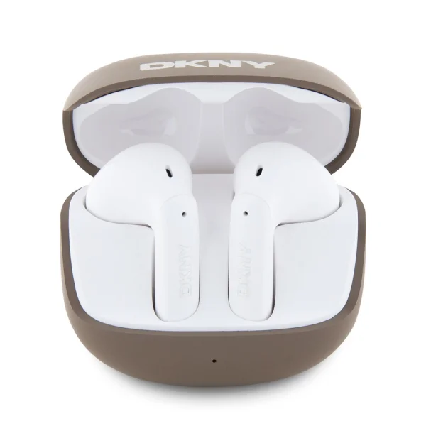 Безжични Слушалки DKNY Satiny Finish TWS Wireless Earphones, Кафяв 1
