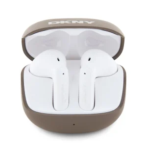 Безжични Слушалки DKNY Satiny Finish TWS Wireless Earphones, Кафяв