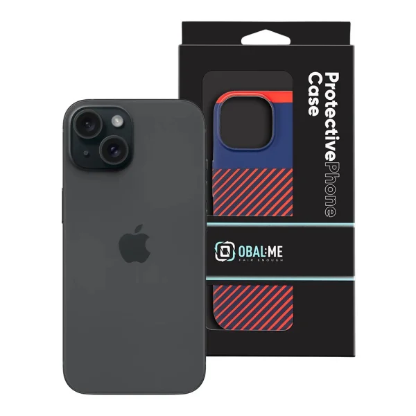 Пластмасов калъф OBAL-ME за iPhone 12 / 12 Pro, Син-червен 3