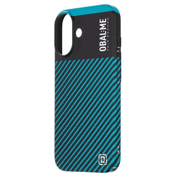 Plastic case OBAL-ME for iPhone 16, Black-blue 2