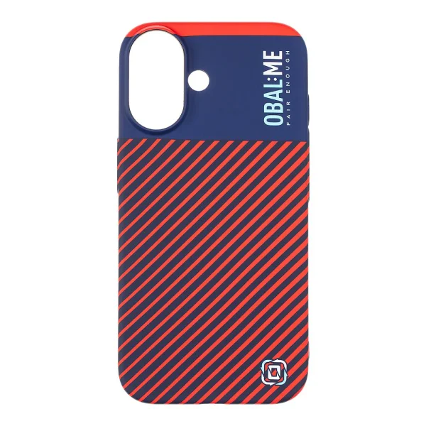 OBAL-ME Plastic Case for iPhone 16, Blue-Red 1