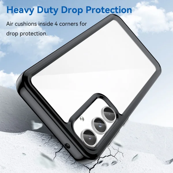 Shockproof case Acrylic Matte for Samsung Galaxy A55 5G, Black 3