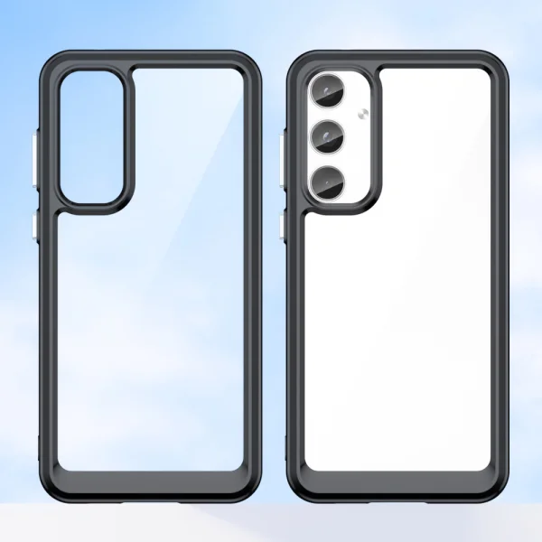 Shockproof case Acrylic Matte for Samsung Galaxy A55 5G, Black 2