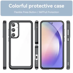 Shockproof case Acrylic Matte for Samsung Galaxy A55 5G, Black 4