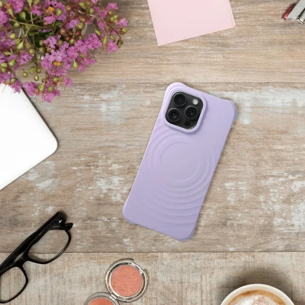 Силиконов калъф Zephyr Mag Cover за iPhone 16 Pro Max, Лилав 4