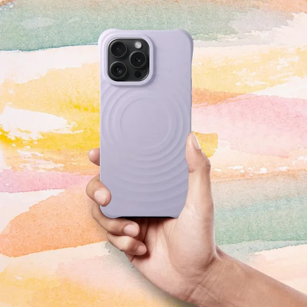 Силиконов калъф Zephyr Mag Cover за iPhone 16 Pro Max, Лилав 3