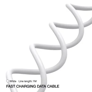 Cable Jellico B9, USB-C to USB-C, PD, 66W, 1 meter, white 3