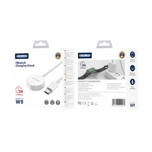 Charging cable Jellico W9, USB-C, compatible with Apple Watch, 3W, 1 meter, white 4