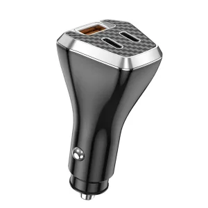 Зарядно за кола 12V Jellico F15, PD, 88.5W, 2xUSB-C, 1xUSB, QC3.0, черен