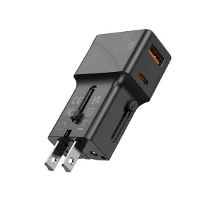 Зарядно Jellico S6, PD, 25W, 1xUSB-C, 1xUSB, QC3.0, черен 5