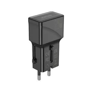 Зарядно Jellico S6, PD, 25W, 1xUSB-C, 1xUSB, QC3.0, черен 4