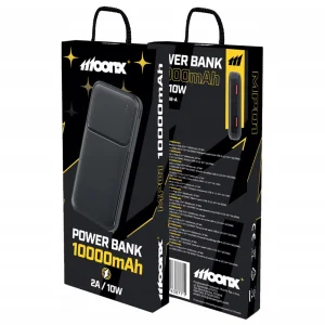 Универсална външна батерия Moonx MP01, 2A, 10W, 2xUSB, 10000mAh, черна 3