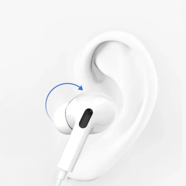 Слушалки с микрофон Jellico EP3A, 3.5mm, 1.2m, бели 3