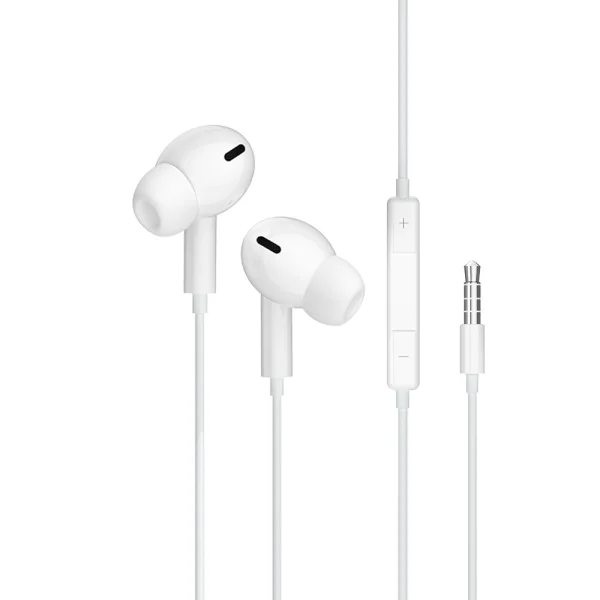Слушалки с микрофон Jellico EP3A, 3.5mm, 1.2m, бели 2