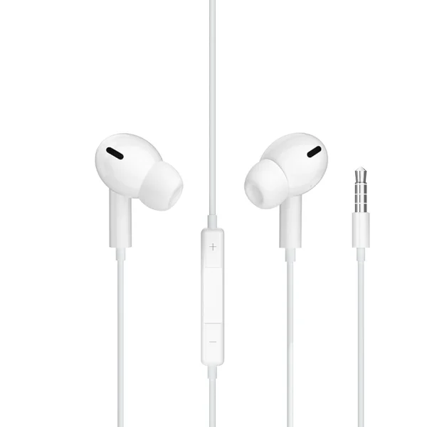 Слушалки с микрофон Jellico EP3A, 3.5mm, 1.2m, бели 1