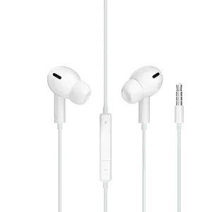 Слушалки с микрофон Jellico EP3A, 3.5mm, 1.2m, бели