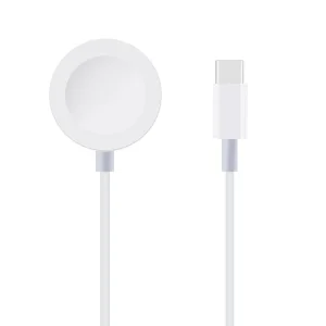 Безжично зарядно Obal-Me за Apple Watch USB-C, бял
