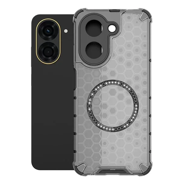 Калъф  Metal Ring Honeycomb за Xiaomi Redmi A5 4G, черен 2