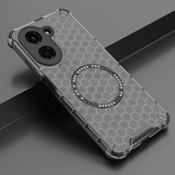 Калъф  Metal Ring Honeycomb за Xiaomi Redmi A5 4G, черен 3