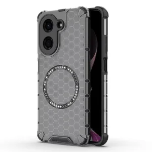 Калъф  Metal Ring Honeycomb за Xiaomi Redmi A5 4G, черен