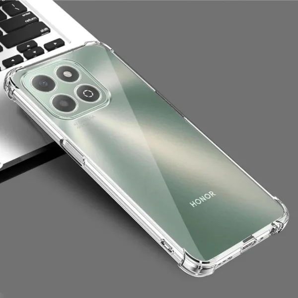Силиконов калъф Techsuit Shockproof за Huawei Honor X6b, прозрачен 3