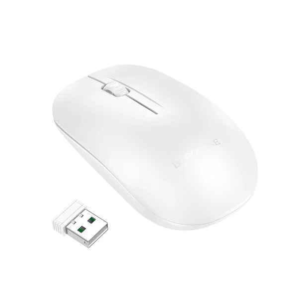 Wireless mouse Borofone BG14, white 2