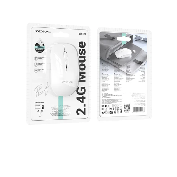 Wireless mouse Borofone BG14, white 4