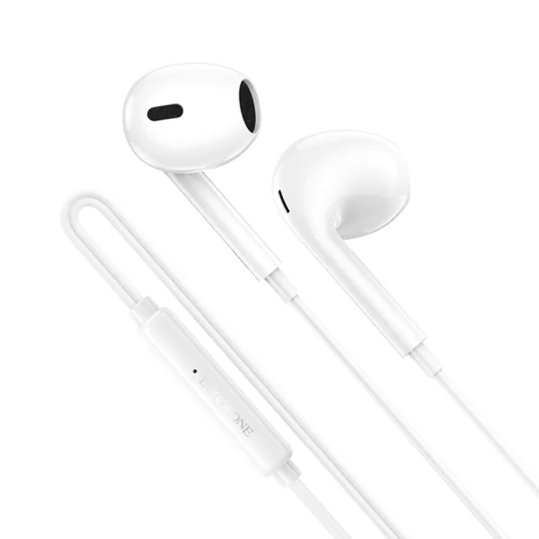 Слушалки с микрофон Borofone BM100 Max Fuente, 3.5 мм жак, бял 2