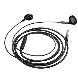 Слушалки с микрофон Borofone BM100 Max Fuente, 3.5 мм жак, черен 3