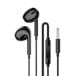 Слушалки с микрофон Borofone BM100 Max Fuente, 3.5 мм жак, черен