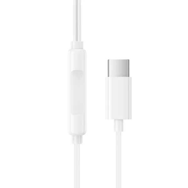 Слушалки с микрофон Borofone BM100 Max Fuente, USB-C, бял 2