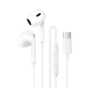 Слушалки с микрофон Borofone BM100 Max Fuente, USB-C, бял