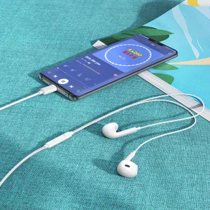 Слушалки с микрофон Borofone BM100 Max Fuente, USB-C, бял 4